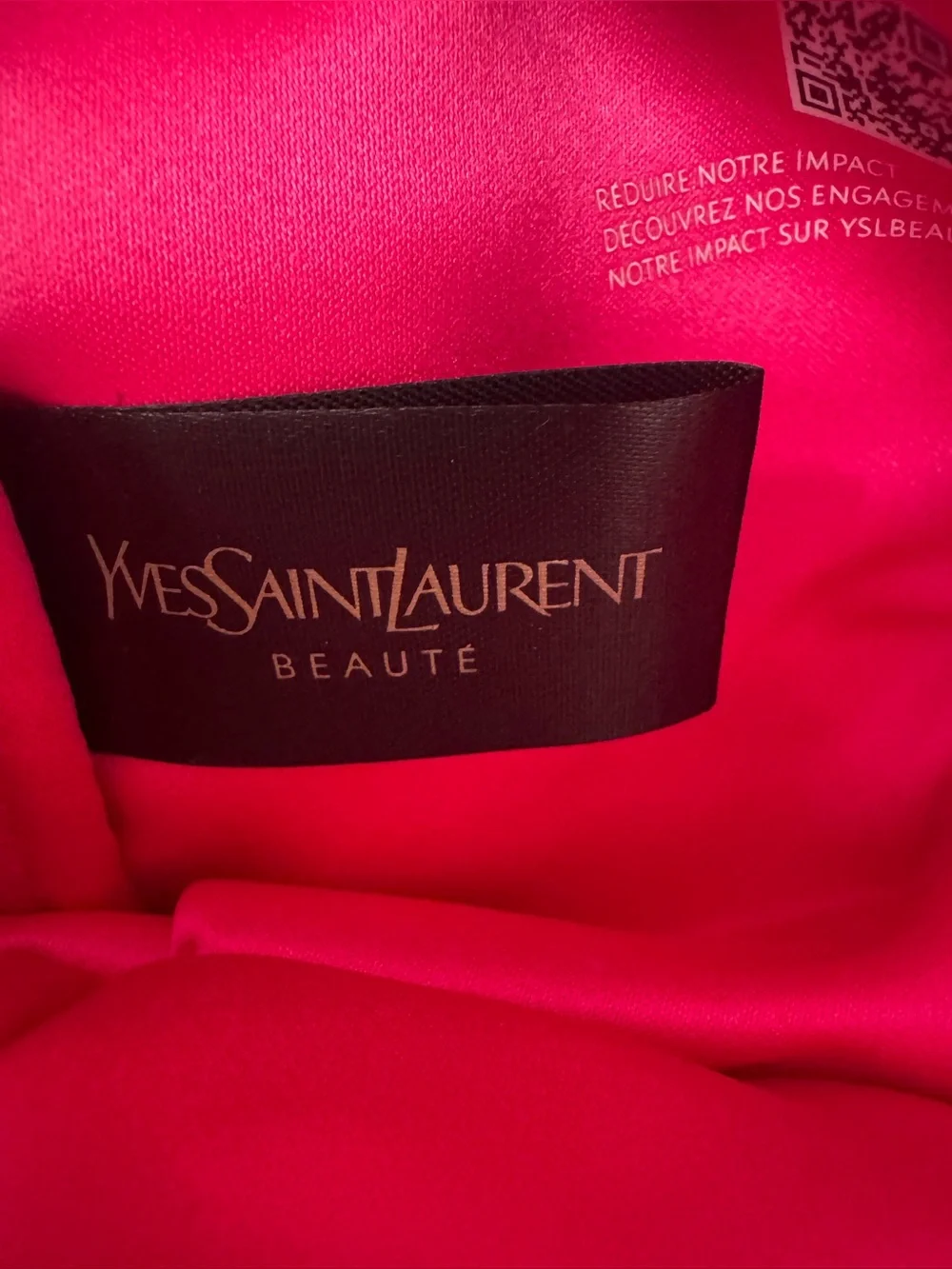 YSL Beauté Pink Heart-Shaped Cosmetic Pouch